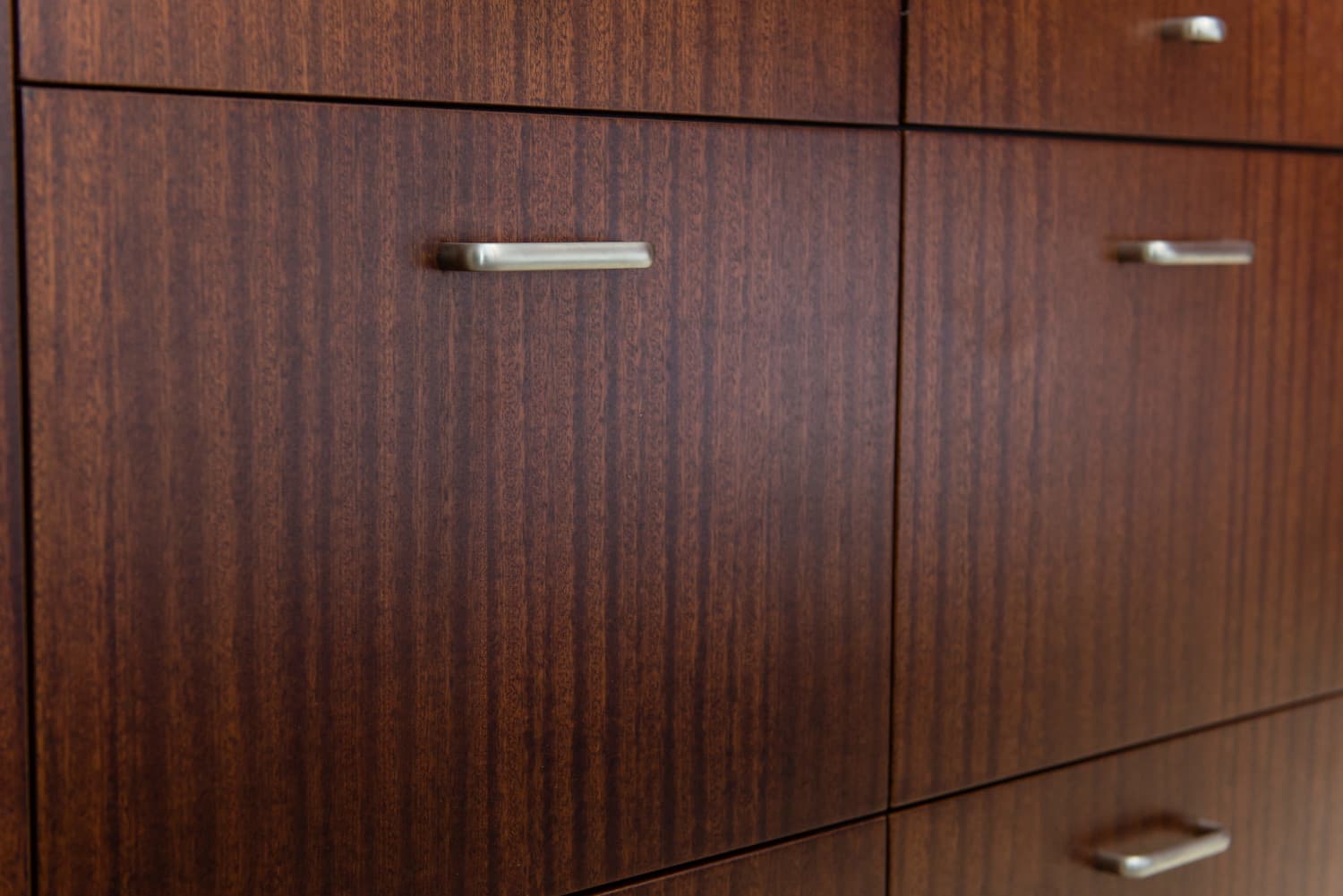 Custom cabinetry and integrated shelving at 400 East 56th Street