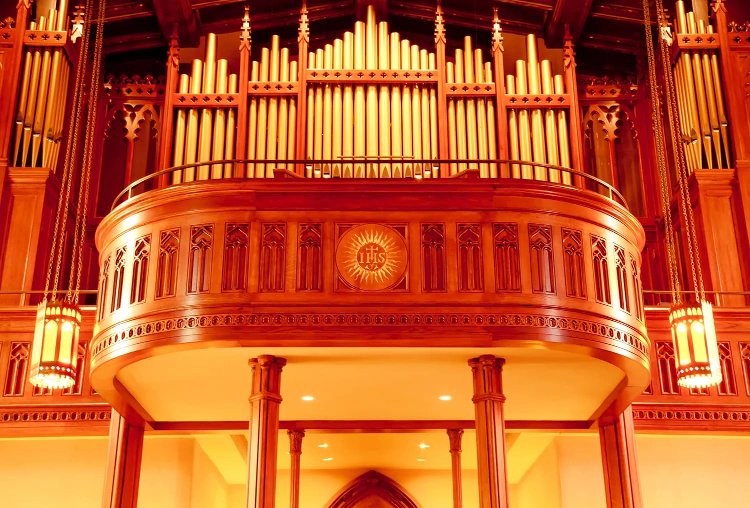 Architectural woodwork at Fordham University
