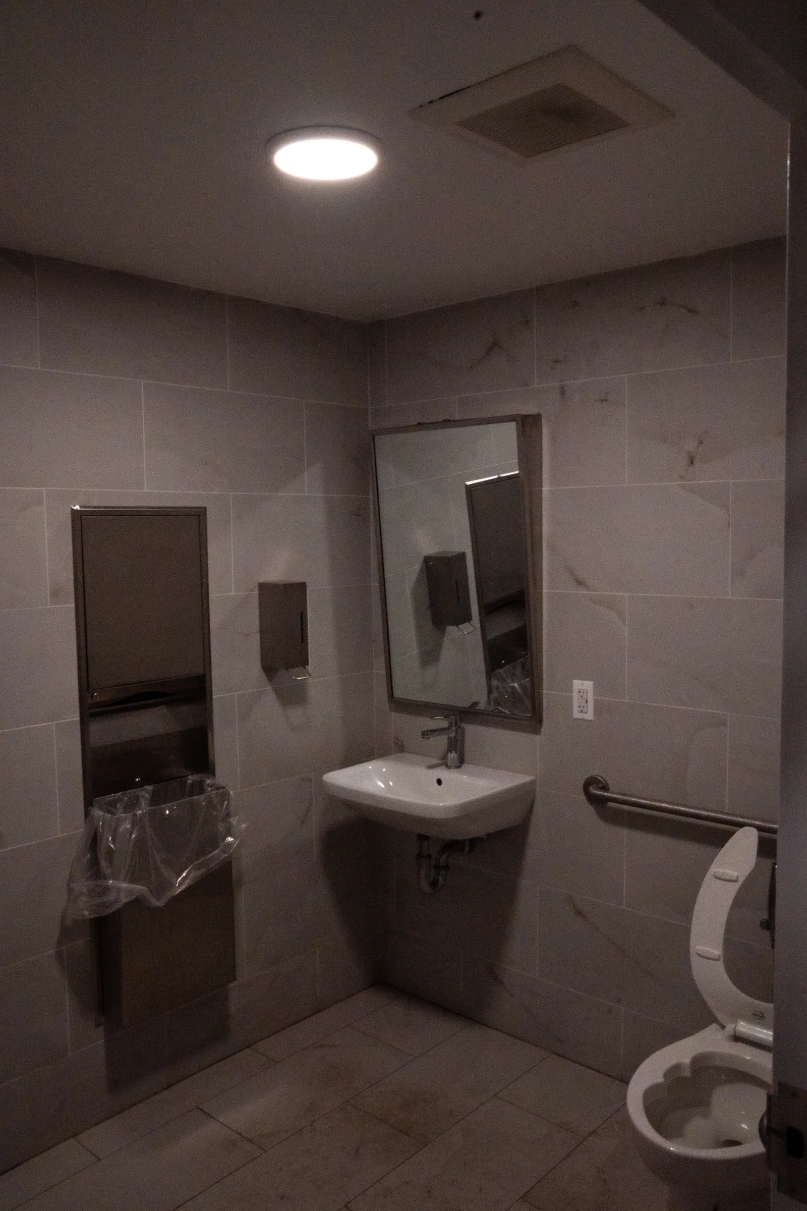Completed accessible restroom at 1088 Park Avenue