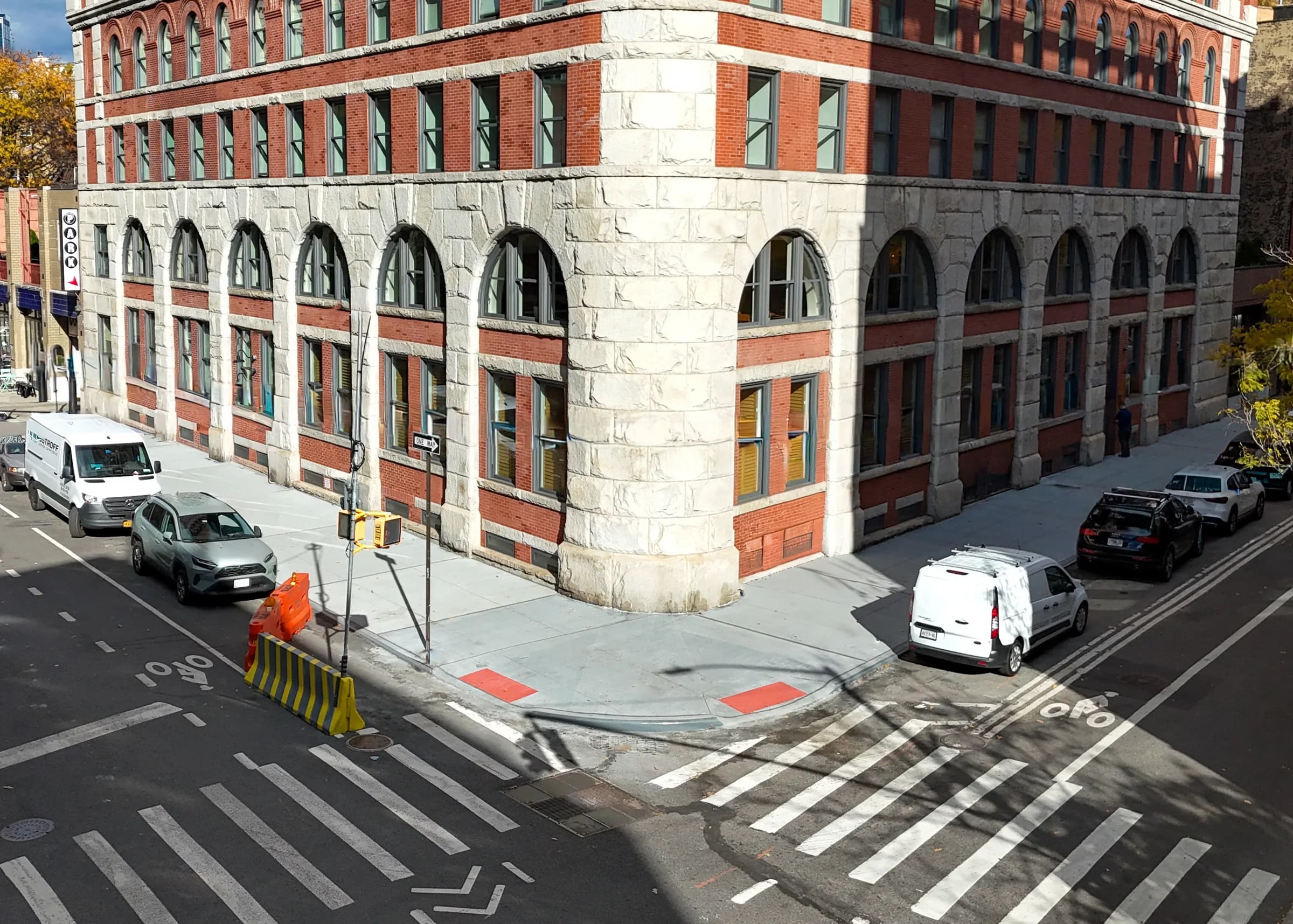 Completed corner sidewalk at 275 West 10th Street