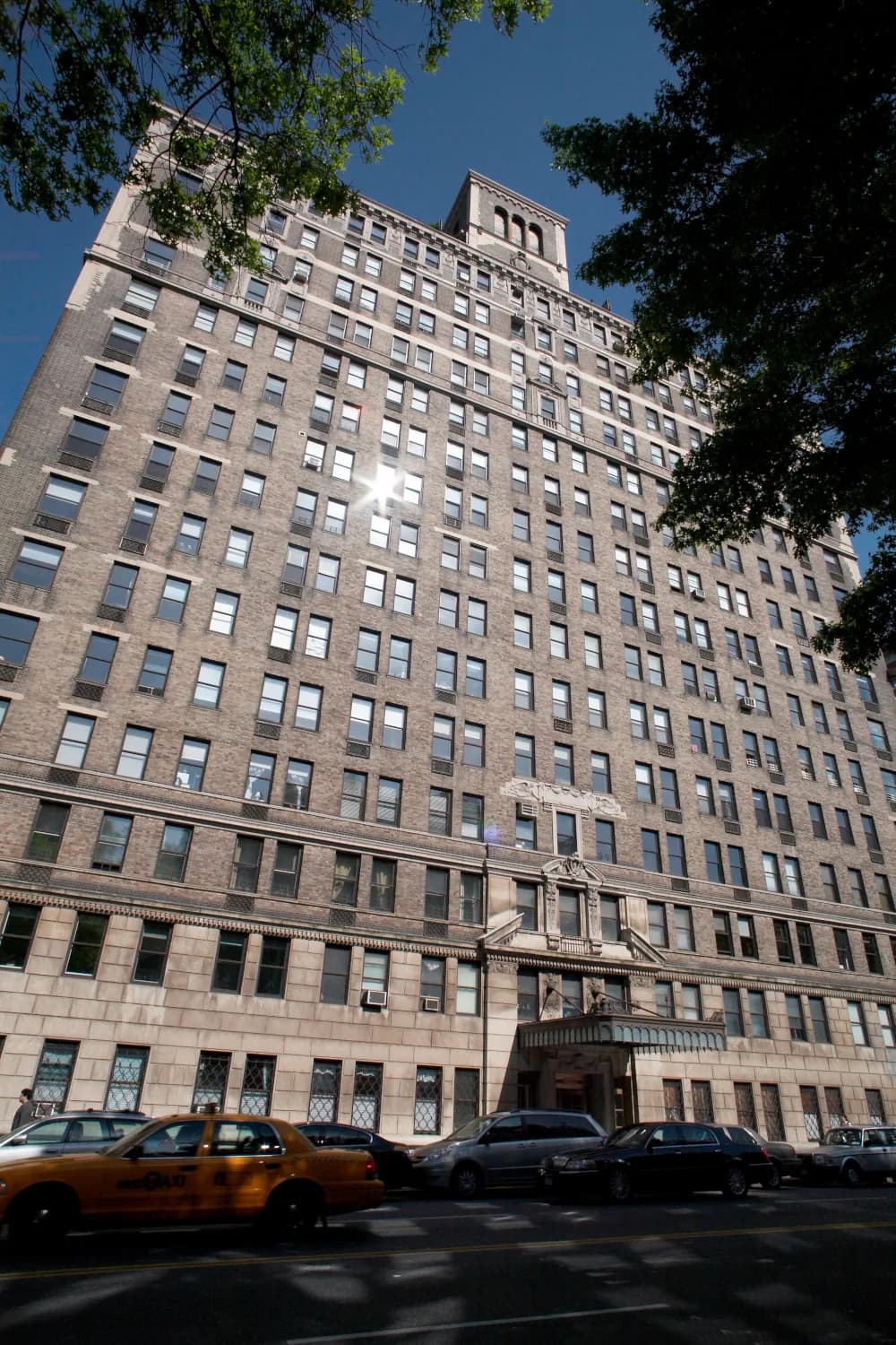 Exterior restoration work on Central Park West